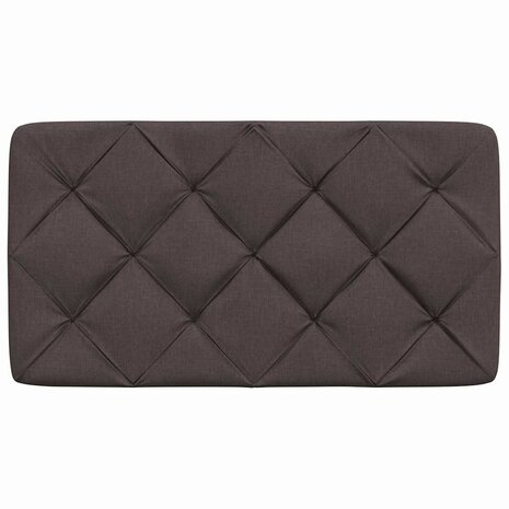Hoofdbordkussen 80 cm stof donkerbruin 4