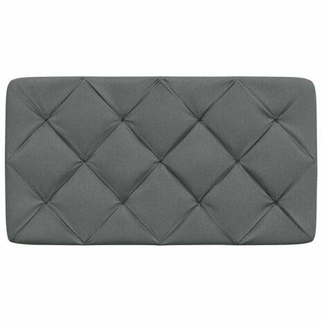 Hoofdbordkussen 90 cm stof donkergrijs 4