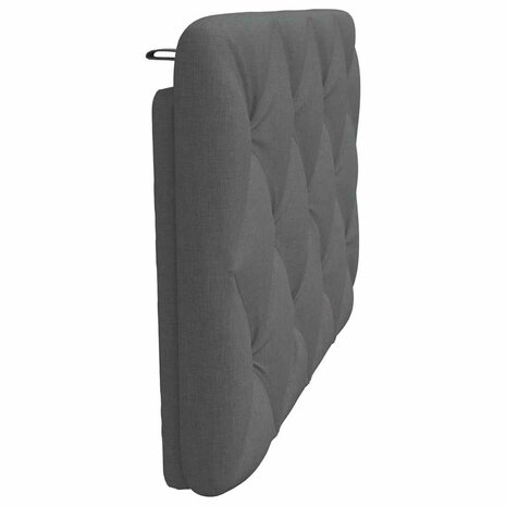 Hoofdbordkussen 90 cm stof donkergrijs 5