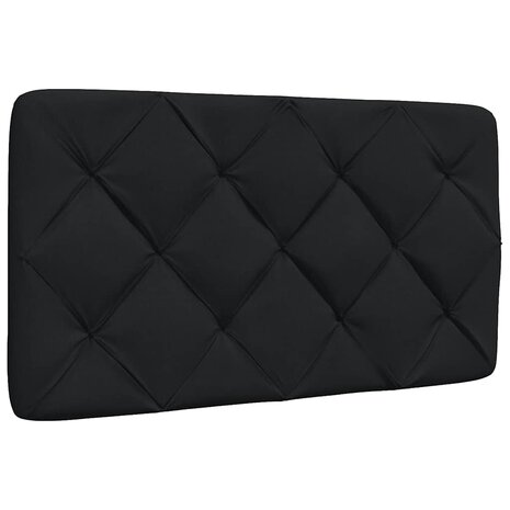Hoofdbordkussen 90 cm stof zwart 1