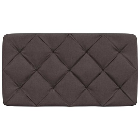 Hoofdbordkussen 90 cm stof donkerbruin 4
