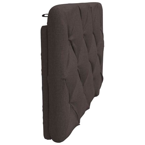 Hoofdbordkussen 90 cm stof donkerbruin 5