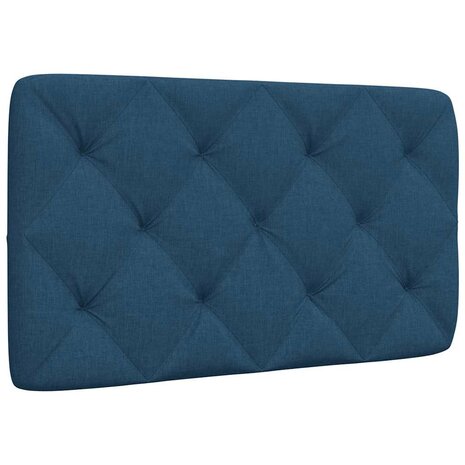 Hoofdbordkussen 90 cm stof blauw 1