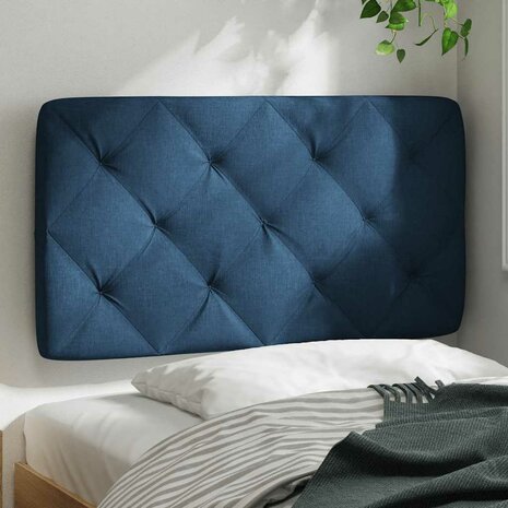 Hoofdbordkussen 90 cm stof blauw 3