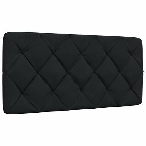 Hoofdbordkussen 100 cm stof zwart 1
