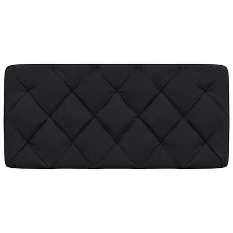 Hoofdbordkussen 100 cm stof zwart 4