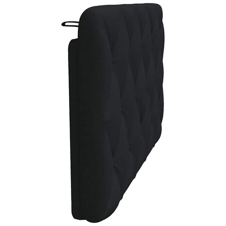 Hoofdbordkussen 100 cm stof zwart 5