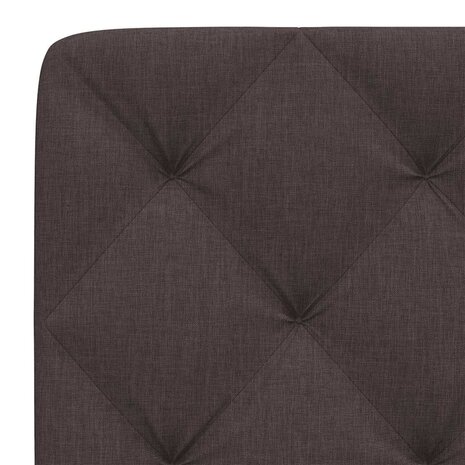 Hoofdbordkussen 100 cm stof donkerbruin 7