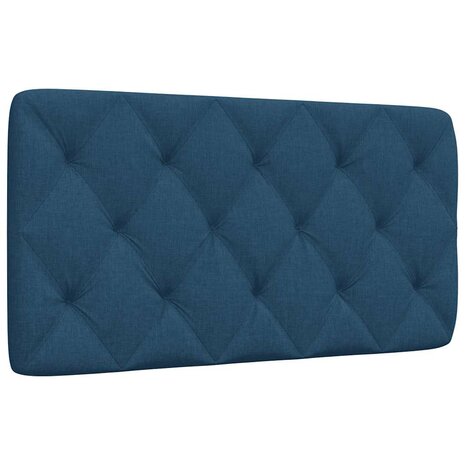 Hoofdbordkussen 100 cm stof blauw 1