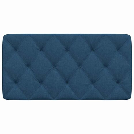 Hoofdbordkussen 100 cm stof blauw 4