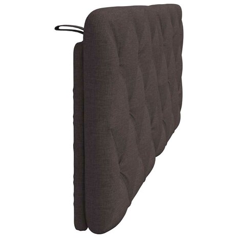 Hoofdbordkussen 120 cm stof donkerbruin 5