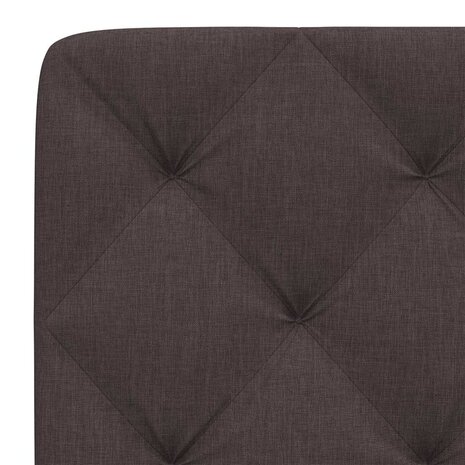 Hoofdbordkussen 120 cm stof donkerbruin 7