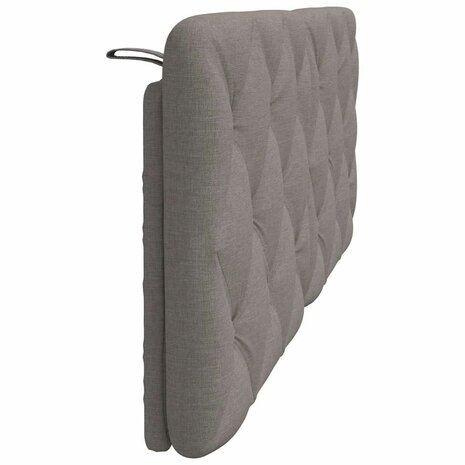 Hoofdbordkussen 120 cm stof taupe 5
