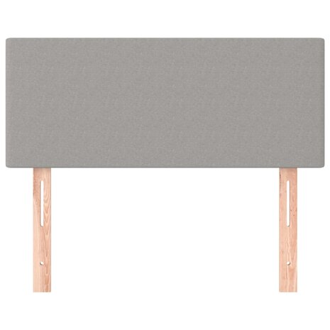 Hoofdbord 80x5x78/88 cm stof lichtgrijs 3