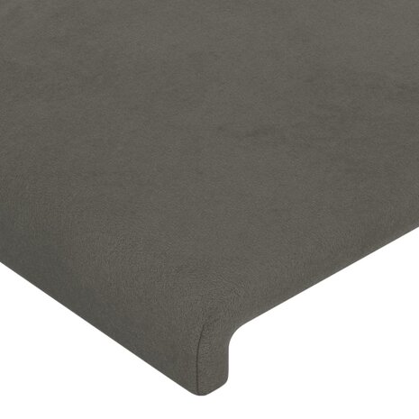 Hoofdbord 80x5x78/88 cm fluweel donkergrijs 4