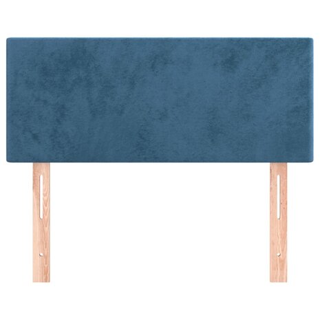 Hoofdbord 80x5x78/88 cm fluweel donkerblauw 3