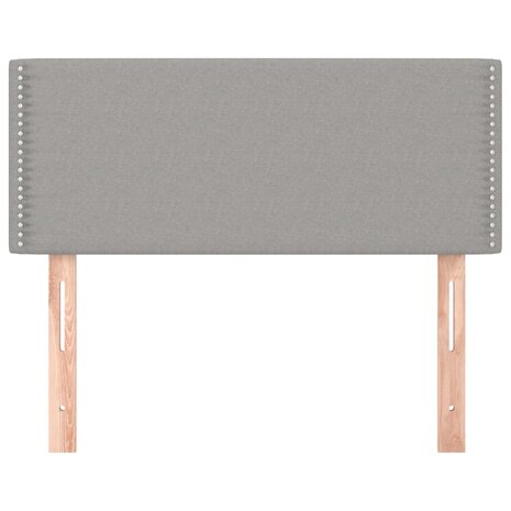 Hoofdbord 80x5x78/88 cm stof lichtgrijs 3