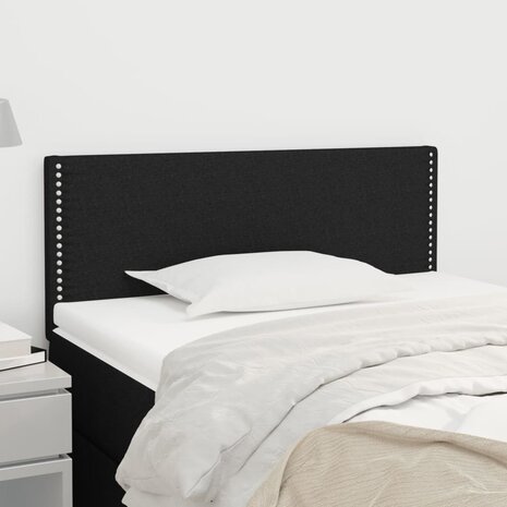 Hoofdbord 80x5x78/88 cm stof zwart 1