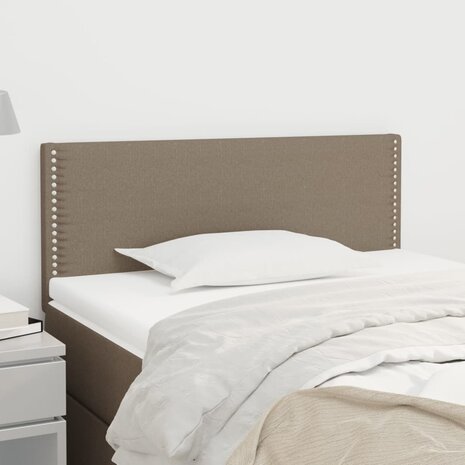 Hoofdbord 80x5x78/88 cm stof taupe 1