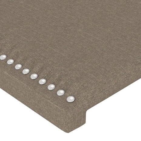 Hoofdbord 80x5x78/88 cm stof taupe 4