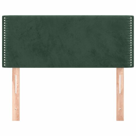 Hoofdbord 80x5x78/88 cm fluweel donkergroen 3