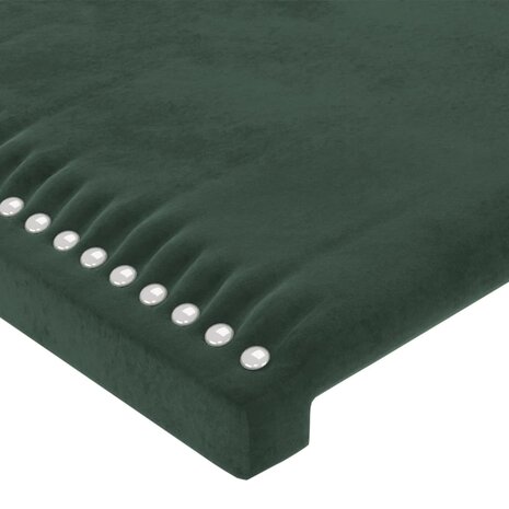 Hoofdbord 80x5x78/88 cm fluweel donkergroen 4