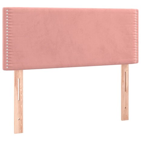 Hoofdbord 80x5x78/88 cm fluweel roze 2