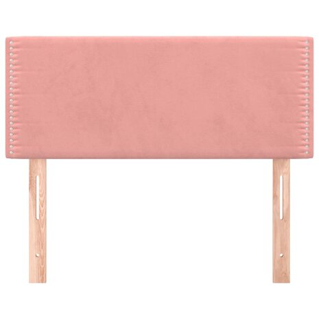 Hoofdbord 80x5x78/88 cm fluweel roze 3