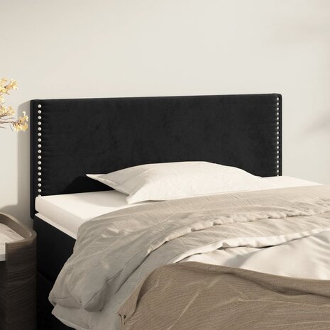Hoofdbord 90x5x78/88 cm fluweel zwart 1