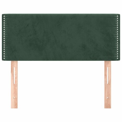 Hoofdbord 90x5x78/88 cm fluweel donkergroen 3