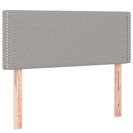 Hoofdbord 100 x 5 x 78/88 cm stof lichtgrijs 2