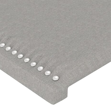 Hoofdbord 100 x 5 x 78/88 cm stof lichtgrijs 4