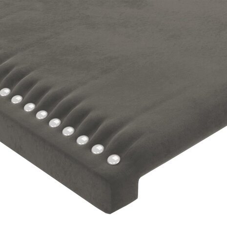 Hoofdbord 100x5x78/88 cm fluweel donkergrijs 4