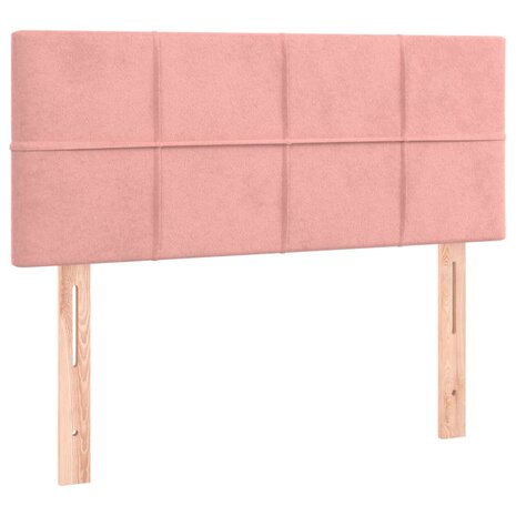Hoofdbord 80x5x78/88 cm fluweel roze 2
