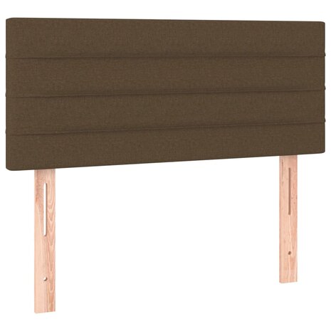 Hoofdbord 80x5x78/88 cm stof donkerbruin 2