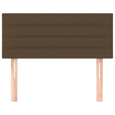 Hoofdbord 80x5x78/88 cm stof donkerbruin 3