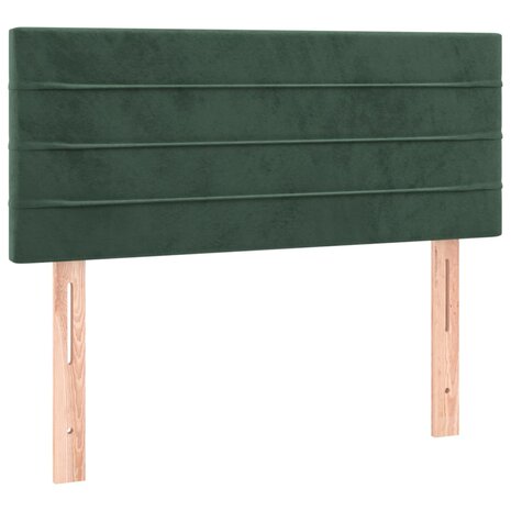 Hoofdbord 80x5x78/88 cm fluweel donkergroen 2