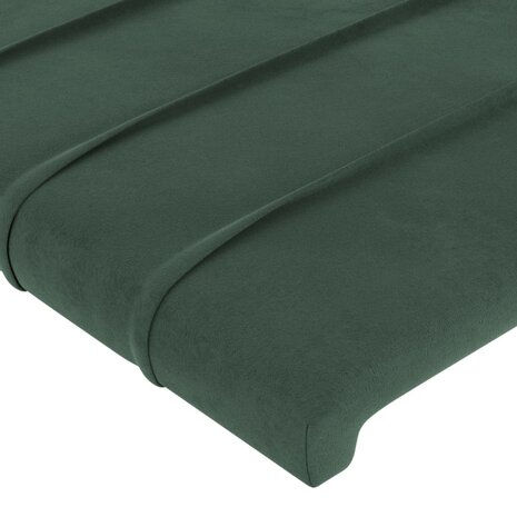 Hoofdbord 80x5x78/88 cm fluweel donkergroen 4
