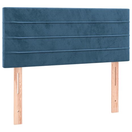 Hoofdbord 80x5x78/88 cm fluweel donkerblauw 2
