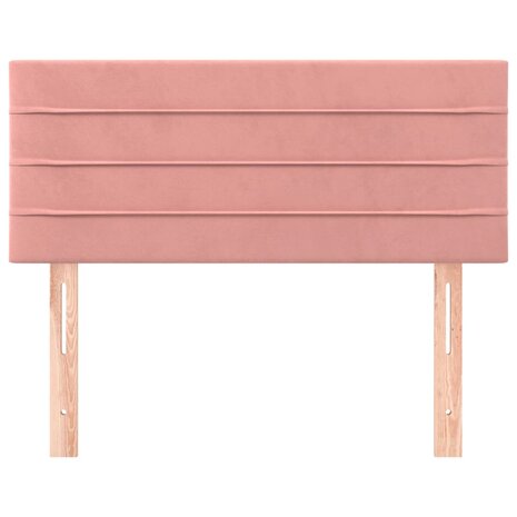 Hoofdbord 80x5x78/88 cm fluweel roze 3