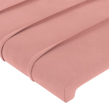 Hoofdbord 80x5x78/88 cm fluweel roze 4
