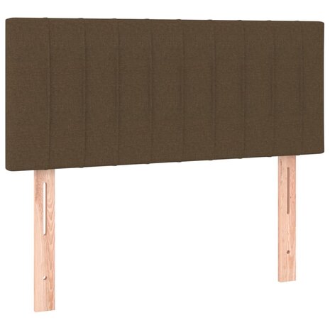 Hoofdbord 80x5x78/88 cm stof donkerbruin 2