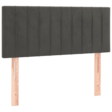 Hoofdbord 80x5x78/88 cm fluweel donkergrijs 2