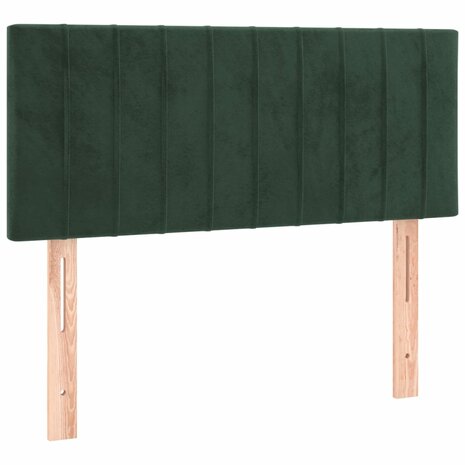 Hoofdbord 80x5x78/88 cm fluweel donkergroen 2