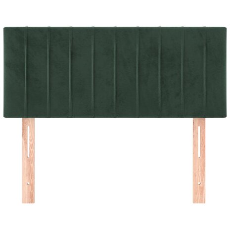 Hoofdbord 80x5x78/88 cm fluweel donkergroen 3