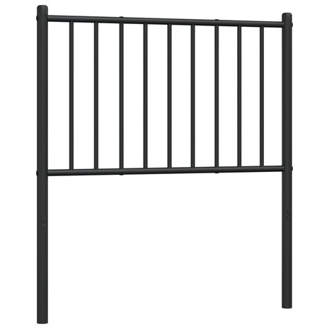 Hoofdbord metaal zwart 75 cm 2