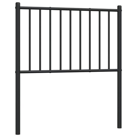 Hoofdbord metaal zwart 75 cm 4