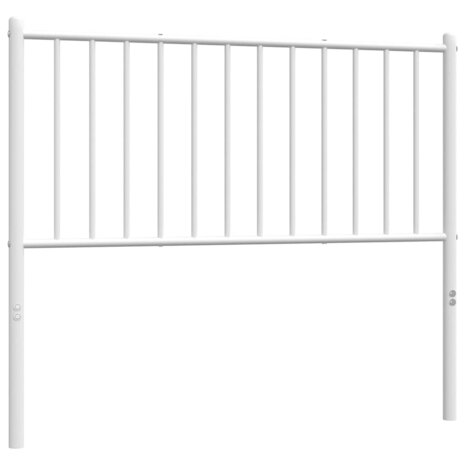 Hoofdbord metaal wit 100 cm 5