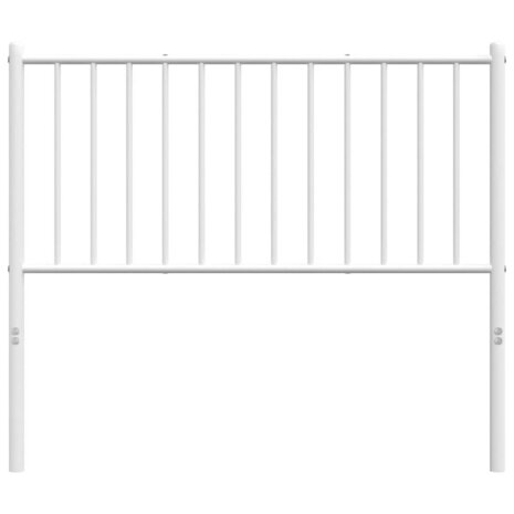 Hoofdbord metaal wit 100 cm 6