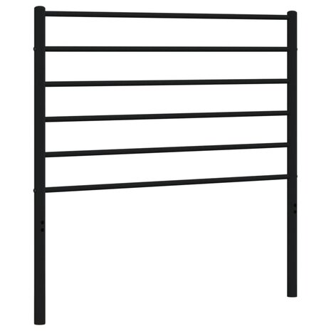 Hoofdbord metaal zwart 90 cm 2